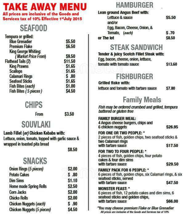 Hot 'n' Tasty Menu, Menu de Hot 'n' Tasty, Balwyn North, Melbourne