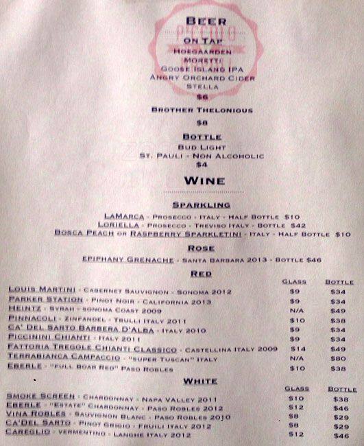 Menu at Brothers Public Kitchen, Orinda