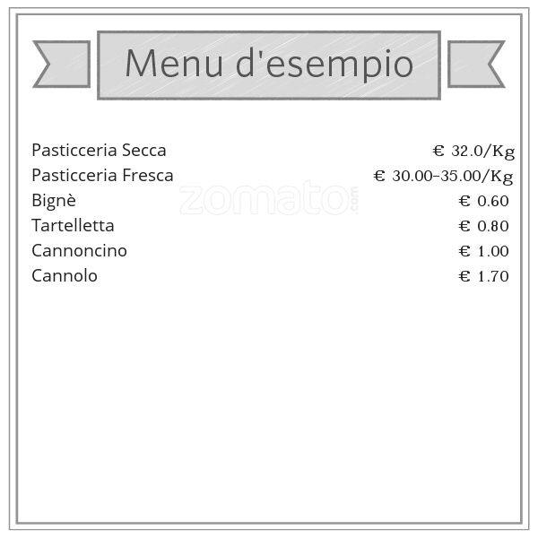 Menu di Marcello Rapisardi - Pasticceria & Dessert 