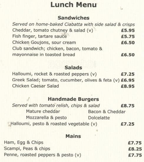 Menu at Thyme Tavern Bar and Restaurant, Chertsey