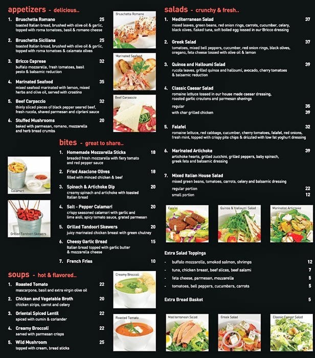 Bricco Pizza & Pasta Menu, Menu for Bricco Pizza & Pasta, Dubai ...