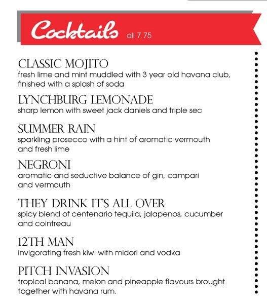 Menu at Frankie's Sports Bar & Grill, London