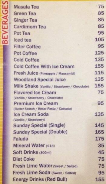 Midnight Coffee Shop menu