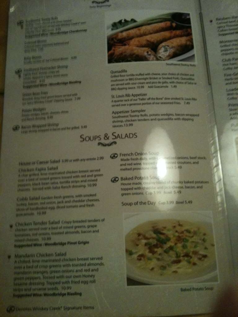 Whiskey Creek Wood Fire Grill Menu Urbanspoon/Zomato