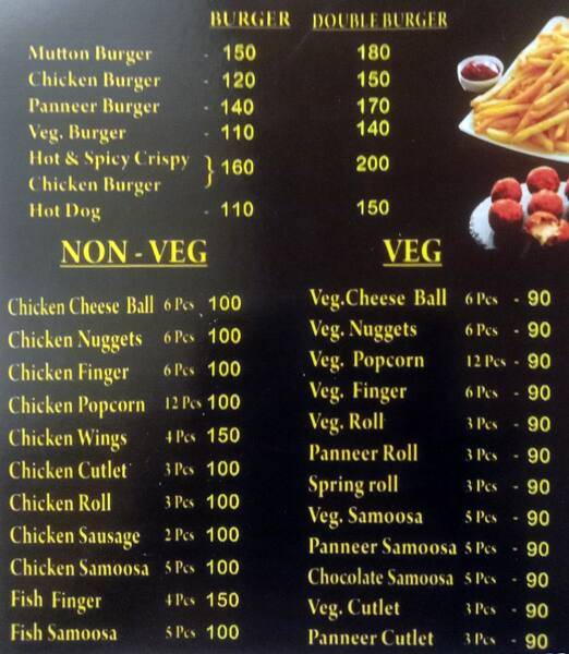 Menu of Ch - 99, Kolathur, Chennai