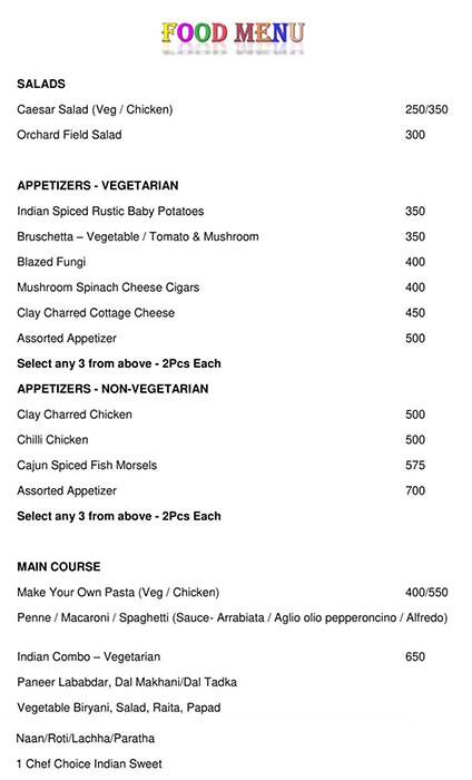 Colorbar menu