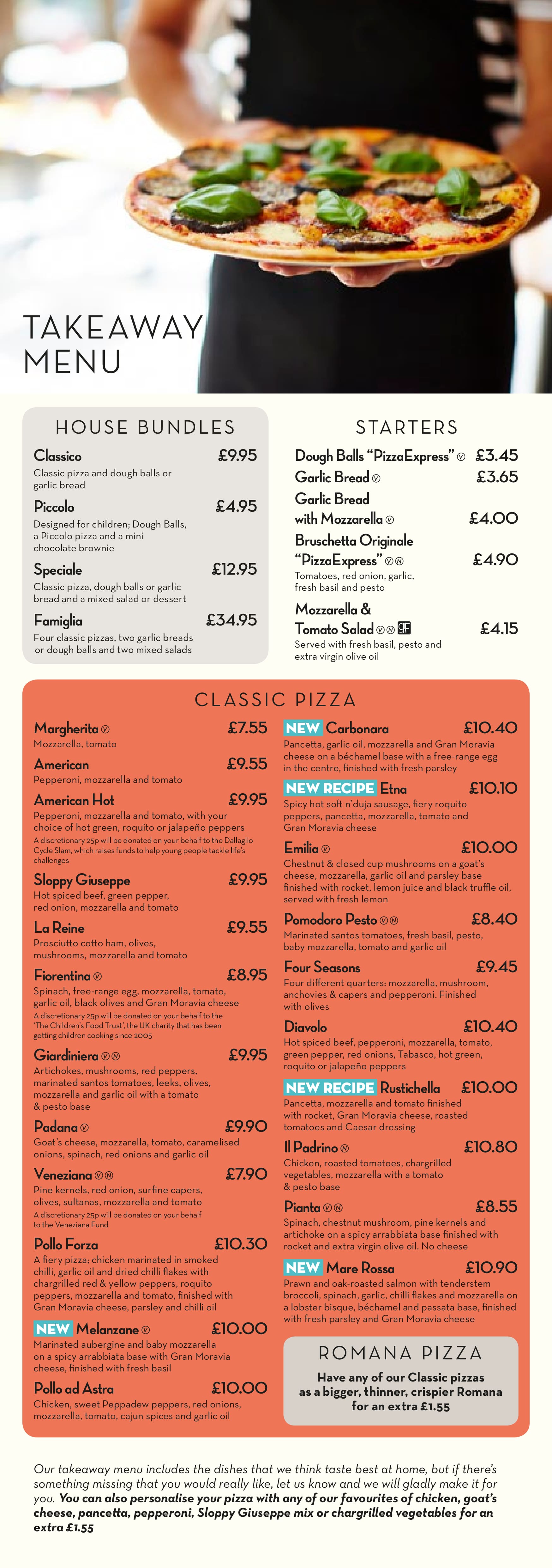 Pizza Express Menu, Menu for Pizza Express, Belfast, Belfast - Zomato UK