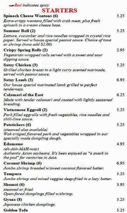 Spicy Basil Menu Menu For Spicy Basil Englewood Denver Urbanspoon 