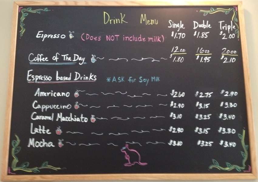 Quokka Coffee Menu, Menu for Quokka Coffee, Kissimmee, Orlando