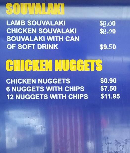 Menu at Beacy Charcoal Chicken fast food, Beaconsfield
