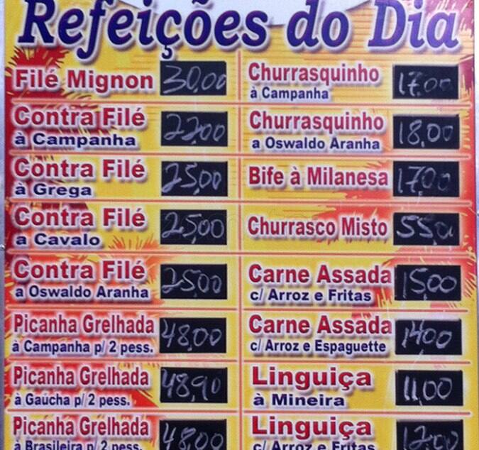 Café e Bar M M cardápio