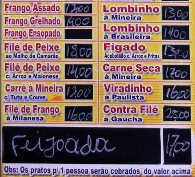 Café e Bar M M cardápio