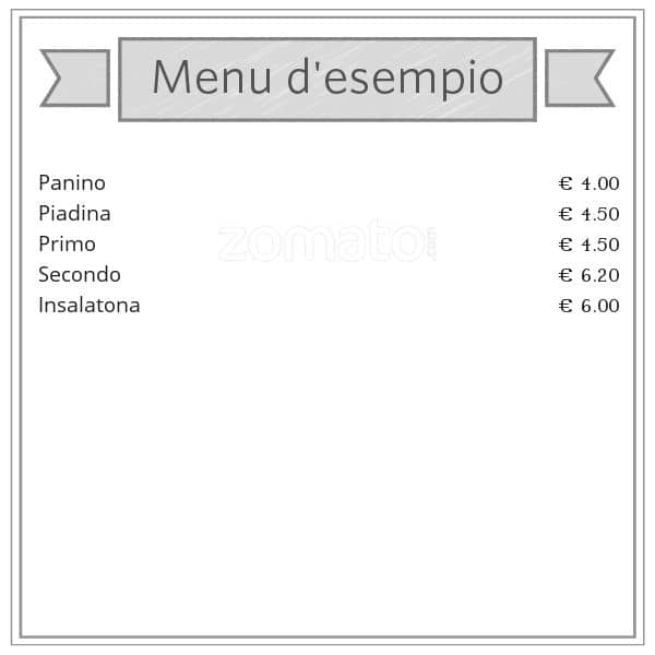 Menu di Jupito cafè 