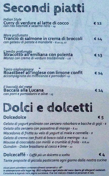 Menu di Dicocibo 