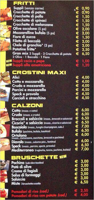 Menu di Pizza Art 