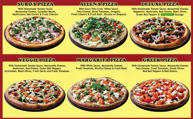 Menu at Big Mama's and Papa's Pizzeria, Pasadena