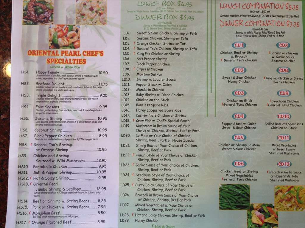 Oriental Pearl Menu Menu For Oriental Pearl Mid City Baton Rouge