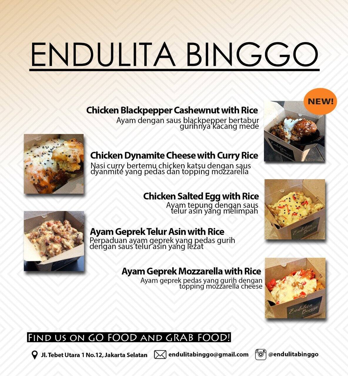 Opio Binggo Menu Menu For Opio Binggo Tebet Jakarta