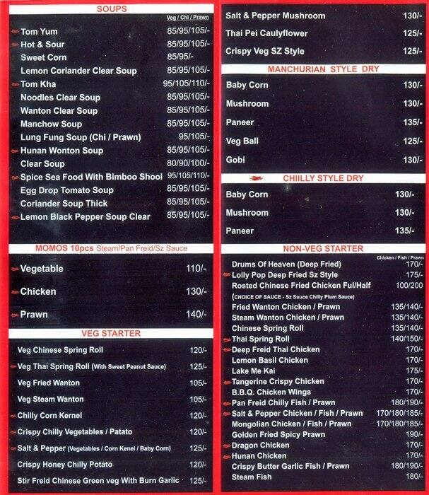 Chopstick Kitchen Menu, Menu for Chopstick Kitchen, Kaggadasapura