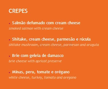 La Cantine Café cardápio