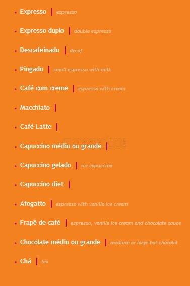 La Cantine Café cardápio