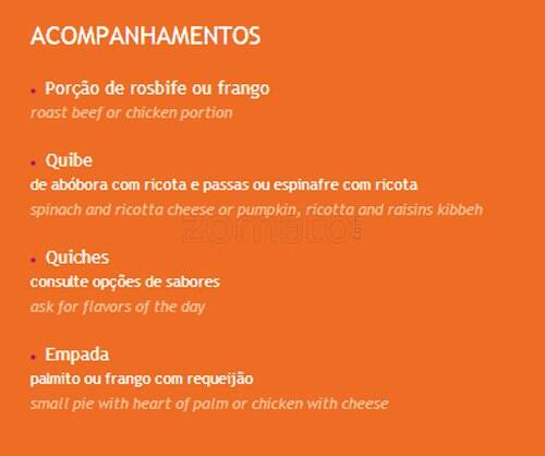 La Cantine Café cardápio