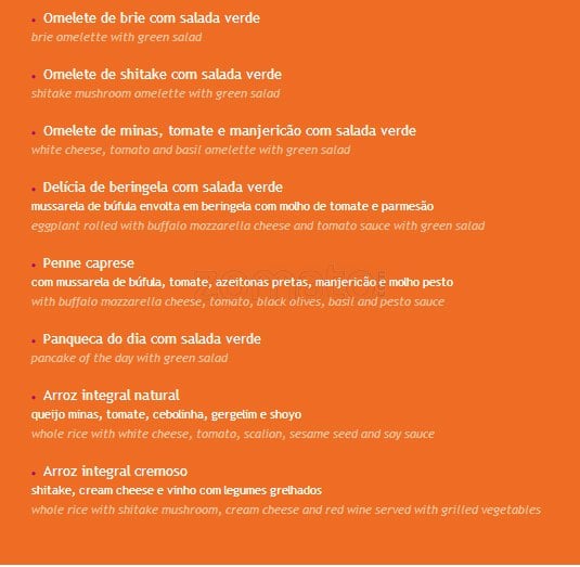 La Cantine Café cardápio