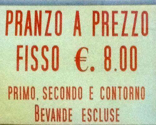 Menu di Trattoria Brunelli 