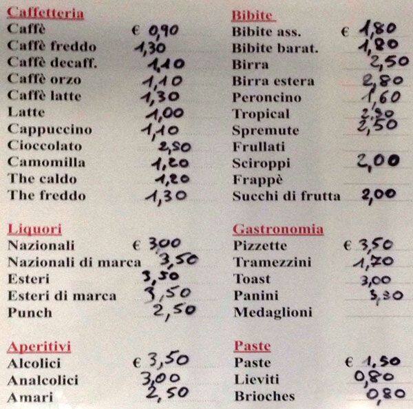 Menu di Il Tuo Vino 