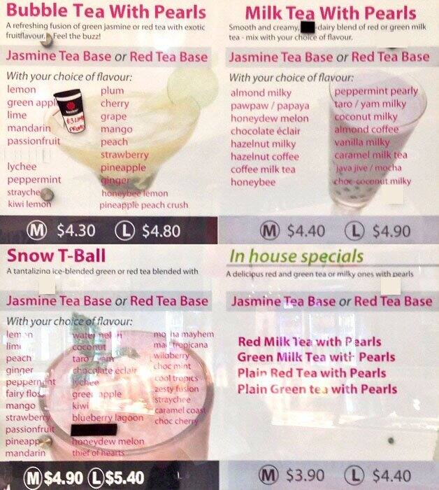 Tea Bar Menu, Menu for Tea Bar, Chermside, Brisbane Urbanspoon/Zomato