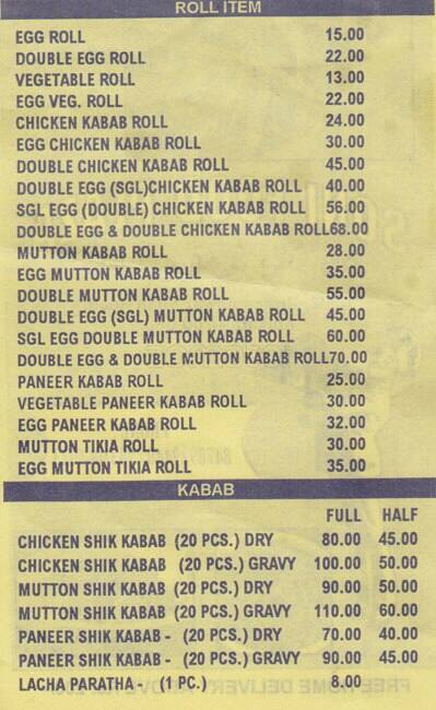 Menu at The dolce delight/The snack zone, Kolkata, 266