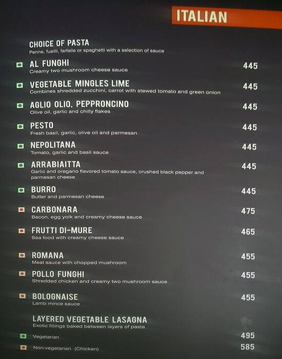 Menu at Hot Flavours Chandigarh, Chandigarh