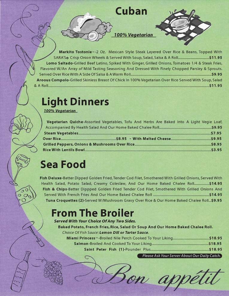 Menu At Sara S Pizzeria Hollywood   Bc96e87a793c9c4eaabc88f18820417f 