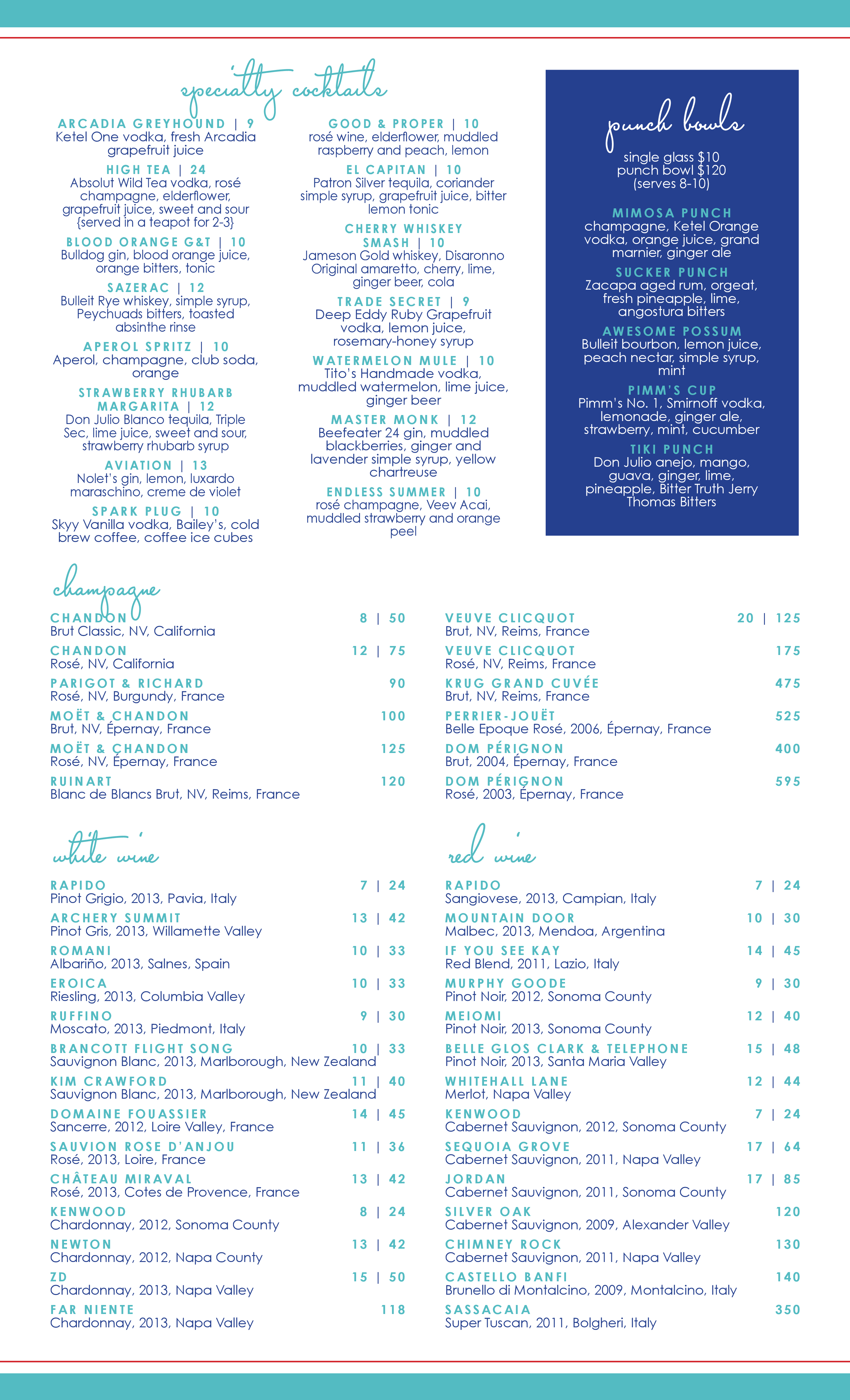 montauk yacht club restaurant menu