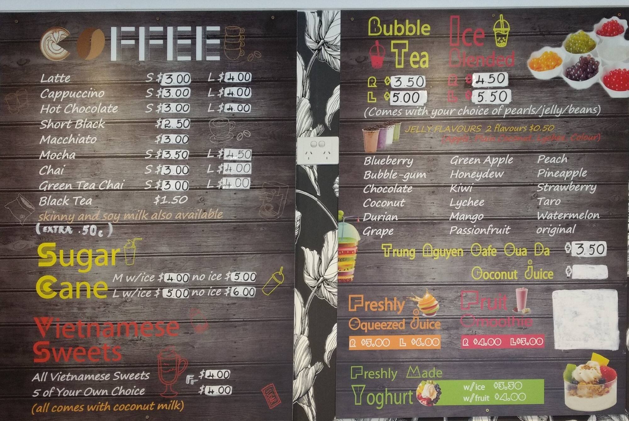 Carta de Star Cafe