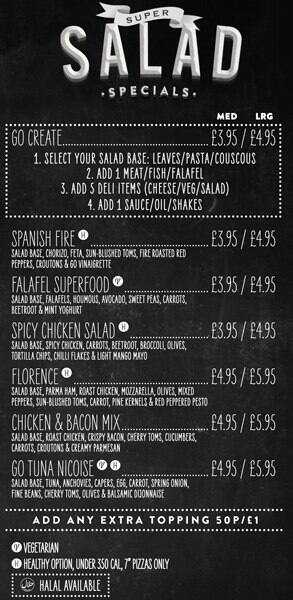 Go menu