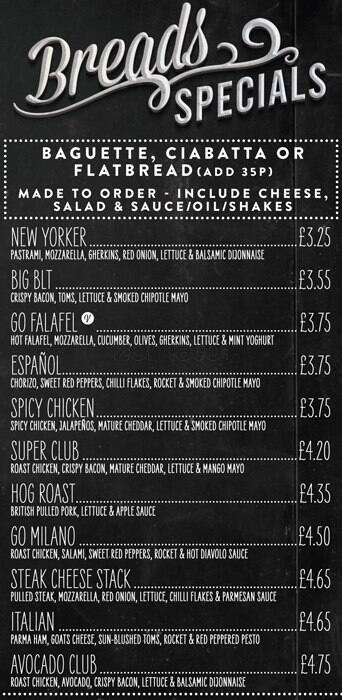 Go menu