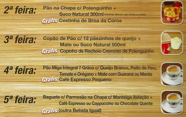 Rei do Mate cardápio