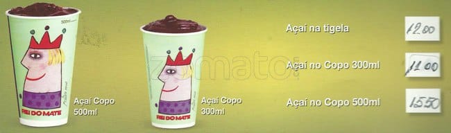 Rei do Mate cardápio