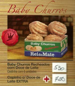 Rei do Mate cardápio