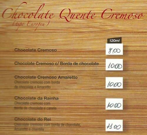 Rei do Mate cardápio