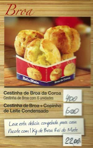 Rei do Mate cardápio