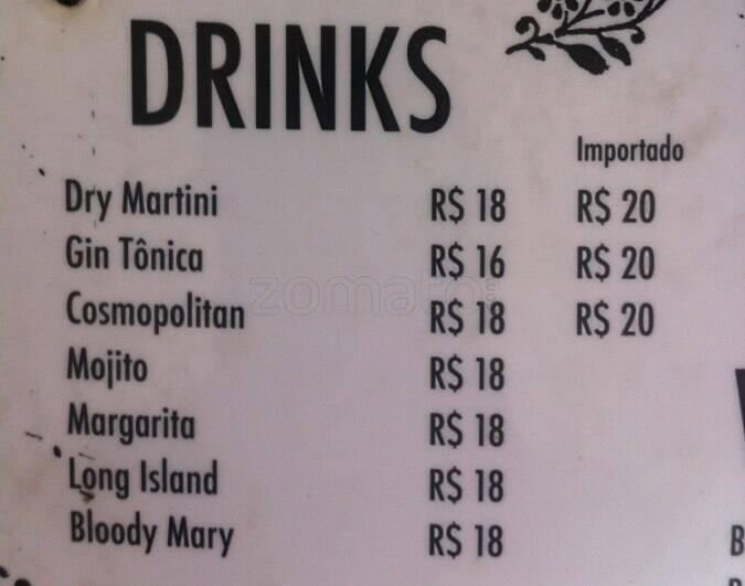 Dona Teresa cardápio