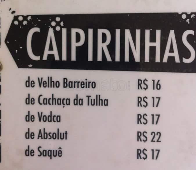 Dona Teresa cardápio