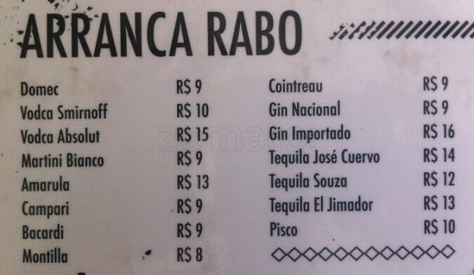 Dona Teresa cardápio