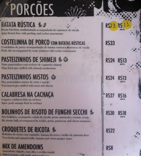 Dona Teresa cardápio