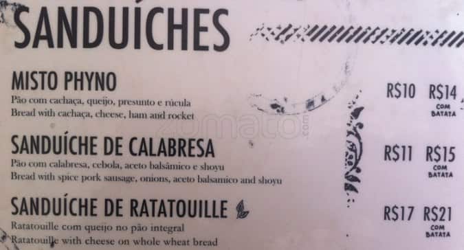 Dona Teresa cardápio