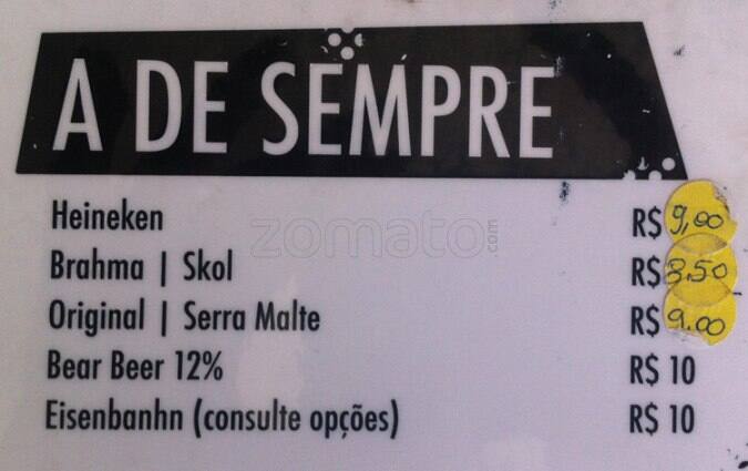 Dona Teresa cardápio