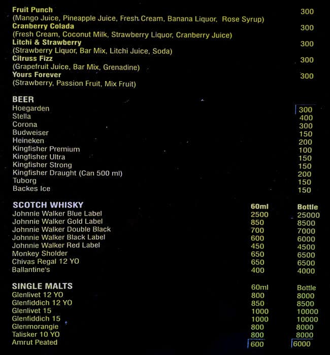 Red Frog Menu Menu at Red frog, Baga