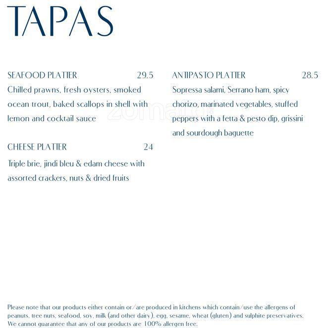 Lobby Lounge at Crown Metropol Menu Urbanspoon/Zomato